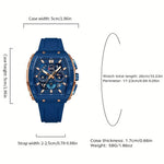 Klocka Daniel (digital/analog herrklocka med nattbelysning & datum)