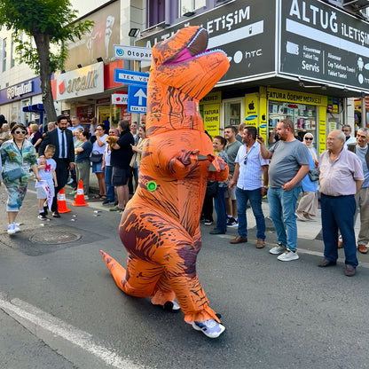 Uppblåsbar T-Rex Dräkt för Vuxna