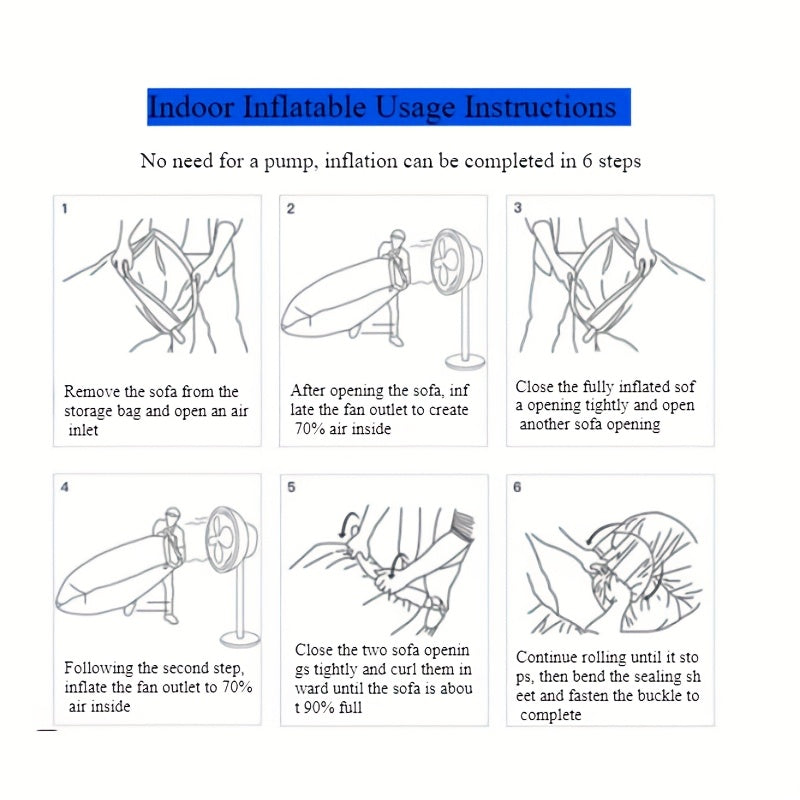 Uppblåsbar Fåtölj för Camping och Lounge
