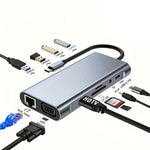 Dock11 – 11-i-1 USB-C-Hub för Laptop, Skärm och alla enheter