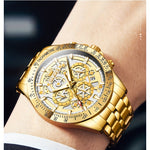 Klocka Adrian (lyxig herrklocka i rostfritt stål med kronograf)