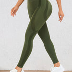 Höga Träningstights med Push-Up Effekt – Perfekta för Gym & Yoga