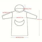 Bärbar Filt Hoodie för Vinter, Mjuk och Varm