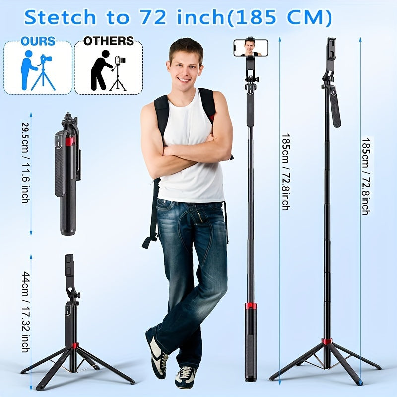 SelfieStativ™ – 72” Portabel Trebens Stabilisator för Mobil