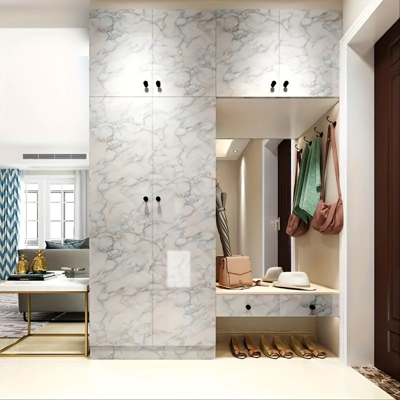 PärlVit™ – Självhäftande Dekorplast (1 rulle)