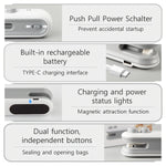 Portabel Påsförslutare – USB-Laddad Miniförslutare med Magnet