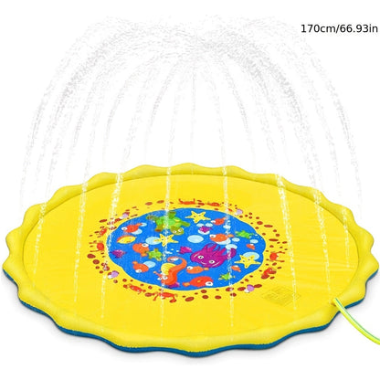 Uppblåsbar Vattenlekmatta för Husdjur, Gul