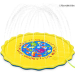Uppblåsbar Vattenlekmatta för Husdjur, Gul