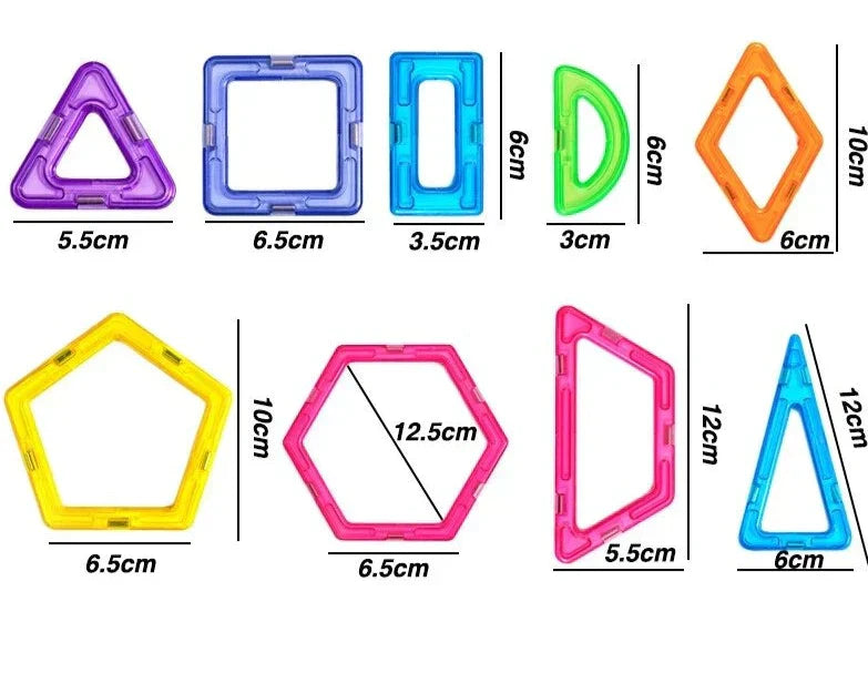 Magnet Building Blocks - SLÄPP LOSS DIN KREATIVITET - MAGNETISKA PLATTOR