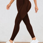 Höga Träningstights med Push-Up Effekt – Perfekta för Gym & Yoga