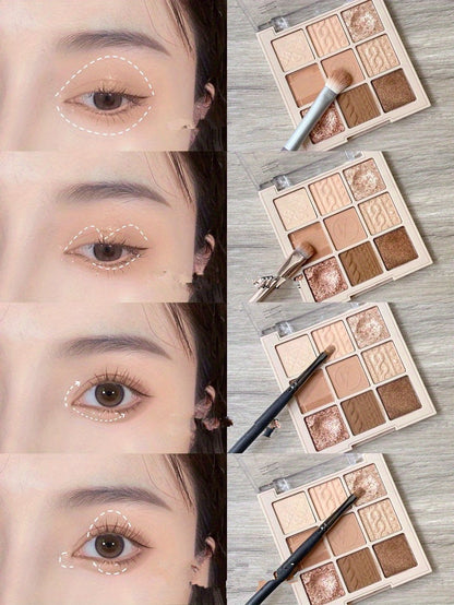 BrunGlow™ – 9 värin luomiväripaletti