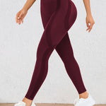 Höga Träningstights med Push-Up Effekt – Perfekta för Gym & Yoga