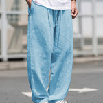 White Comfort Pants™ – Miesten kesähousut joustavalla vyötäröllä