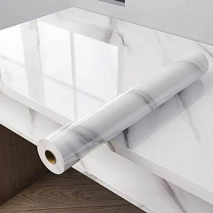 PärlVit™ – Självhäftande Dekorplast (1 rulle)