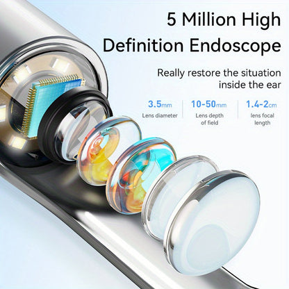 Korvanpuhdistussarja kameralla – 7-osainen setti iOS:lle ja Androidille
