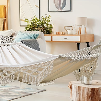 Bakgårds Hängmatta med Fransar – Bohemisk Stil