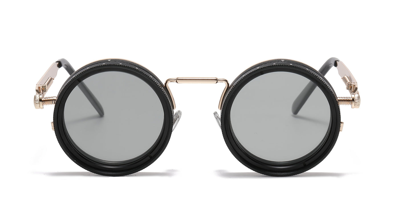 Moderna Justerbara Glasögon med Ljus, Retro Punkstil