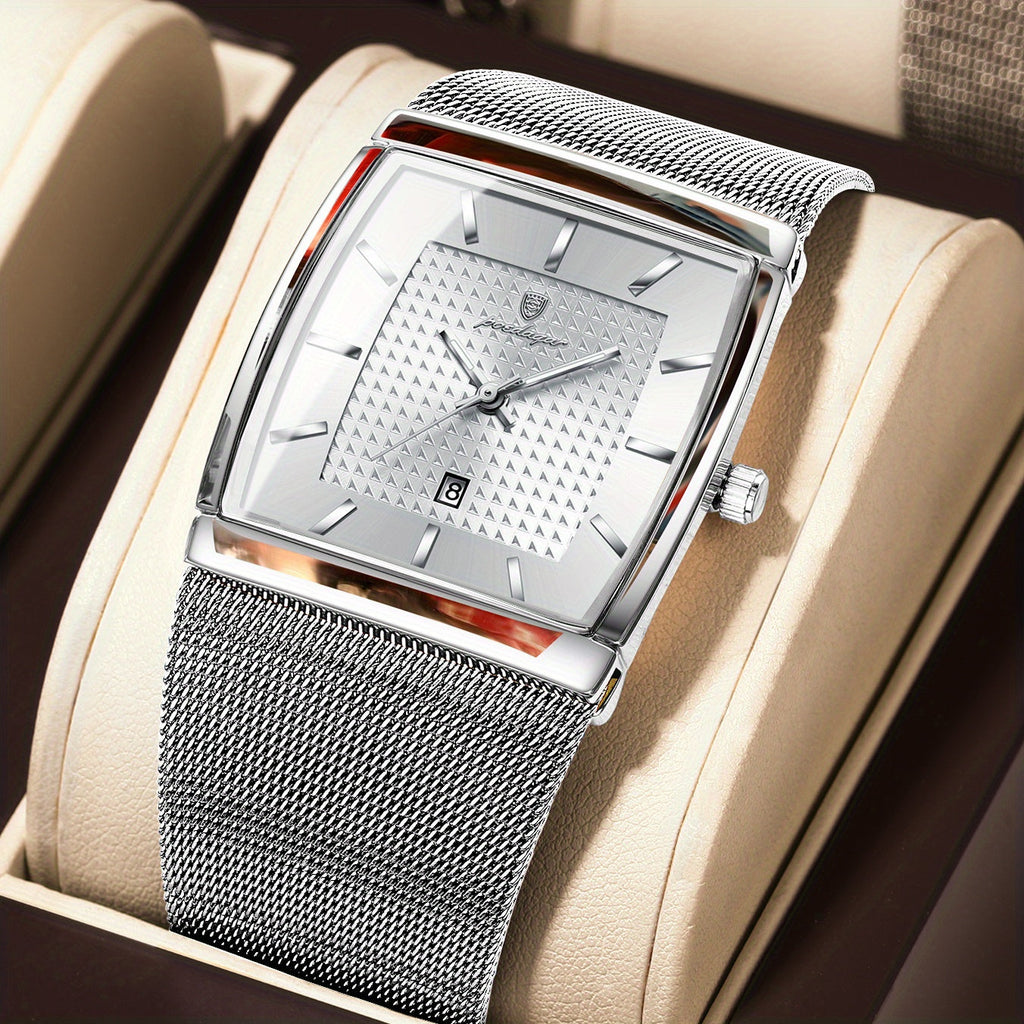 Klocka Henrik (herrklocka med meshband i stilren design)