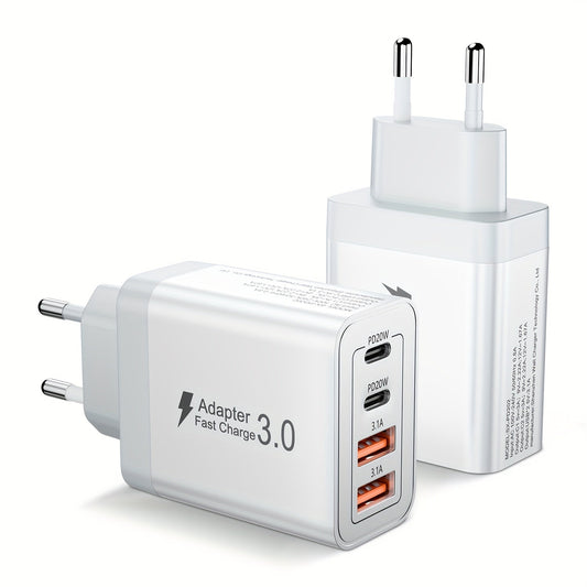 USB-C Snabbladdare – Dubbelport Laddare för iPhone & Android