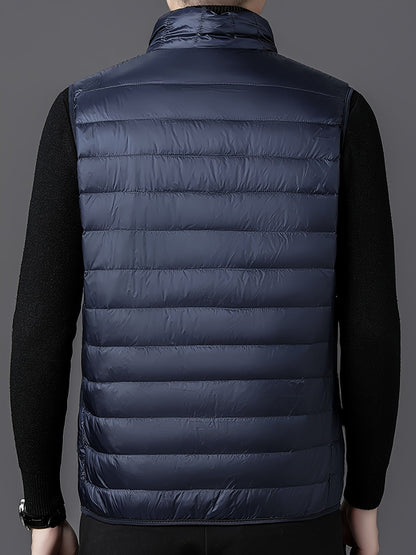 Herrväst ståkrage – lätt väst för vår & höst