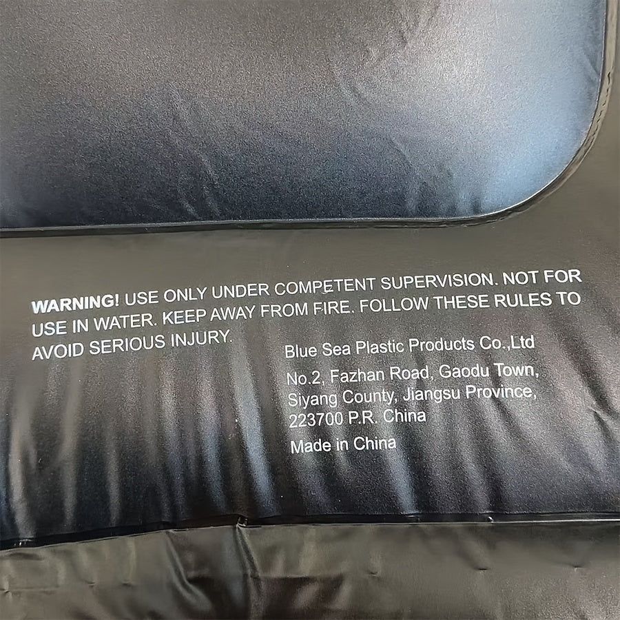 Ilmatäytteinen nojatuoli – musta/beige sisä- ja ulkokäyttöön