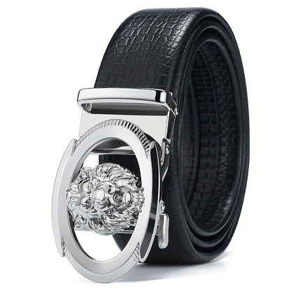 Lejonbältet – Automatisk Spänne för Män