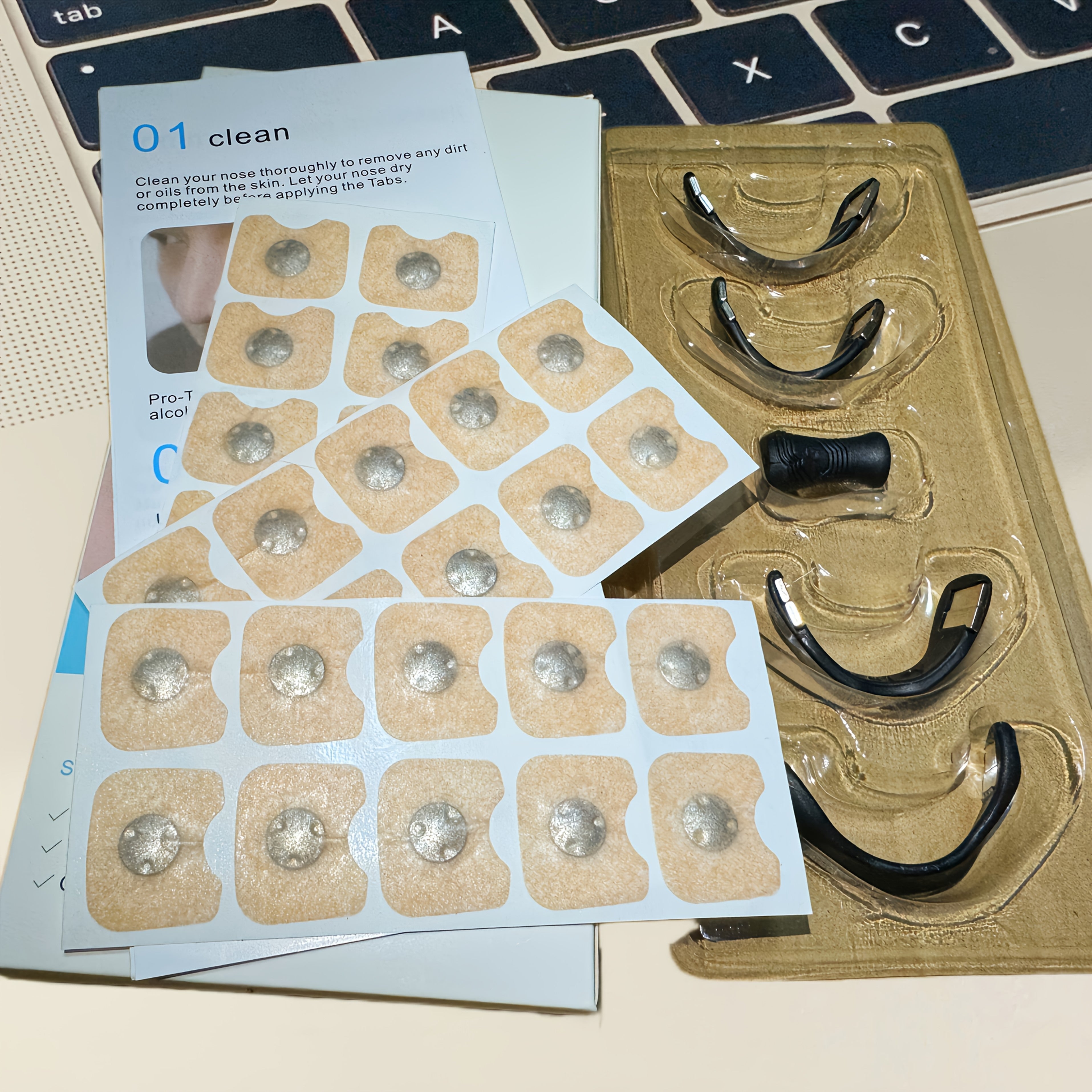 NäsclipsSet™ – Magnetiska Näsclips & Plåster för Sömn