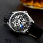 Klocka Rasmus (automatisk herrklocka med skelett-urtavla & tourbillon-inspirerad design)