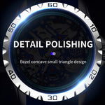 Klocka Patrik (automatisk herrklocka med håldesign & silikonarmband)