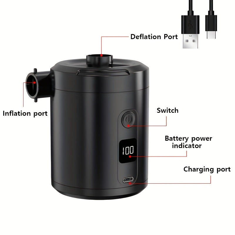 Outdoor wireless electric inflatable portable camping inflatable sofa tent swimming ring air pump inflatable mattress