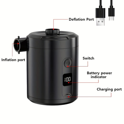 Outdoor wireless electric inflatable portable camping inflatable sofa tent swimming ring air pump inflatable mattress