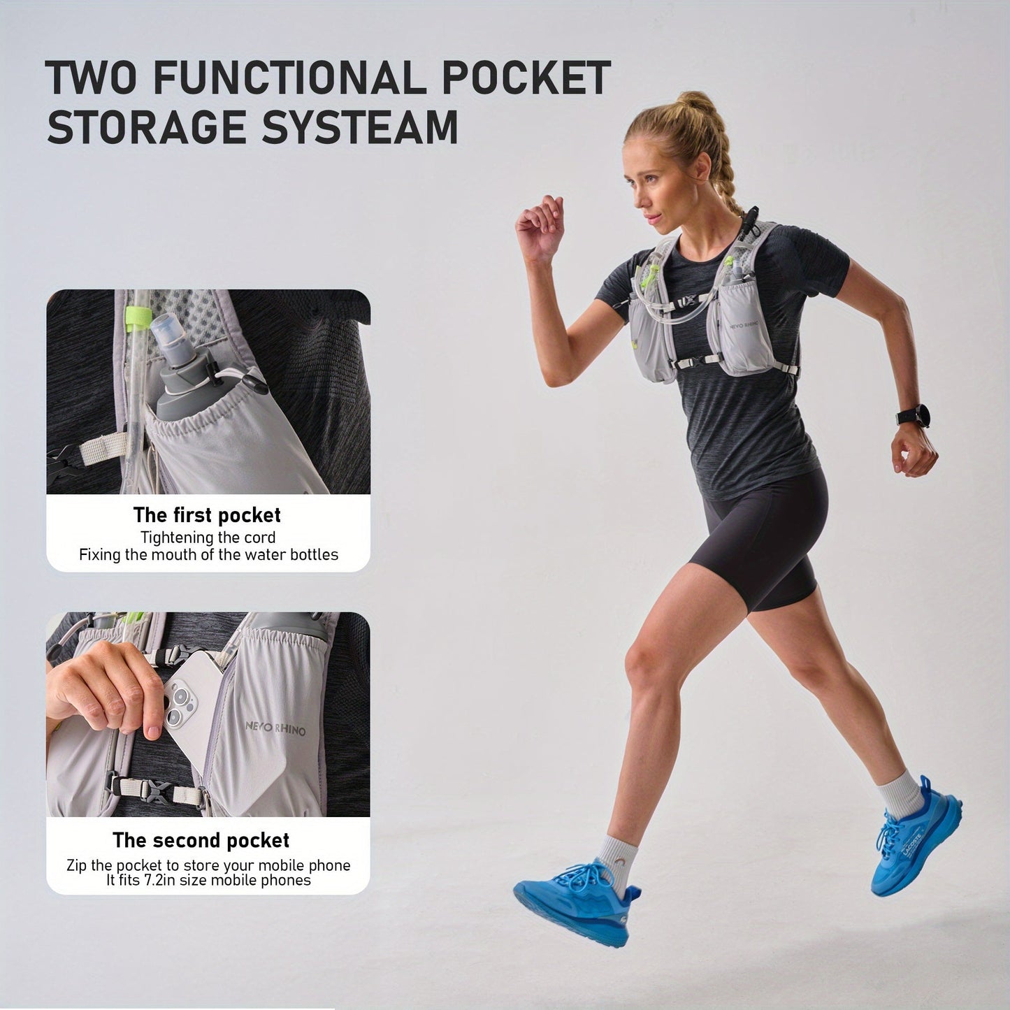 Juoksuliivi 5,5 litran vesirakolla