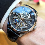 Klocka Rasmus (automatisk herrklocka med skelett-urtavla & tourbillon-inspirerad design)