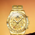 Klocka Adrian (lyxig herrklocka i rostfritt stål med kronograf)