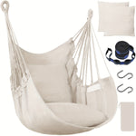 Hängmatta Stol med Kuddar och Canvas Förvaring
