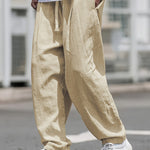 White Comfort Pants™ – Miesten kesähousut joustavalla vyötäröllä