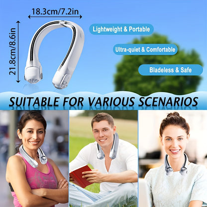 Portabel Nackfläkt – Bladlös, 360° Roterbar, USB