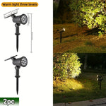 SolarSpotLights™ – 2-pack RGB LED Solspotlights Utomhus