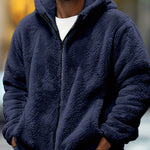 Herrjacka hoodie – fleecefodrad varm höst/vinter