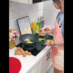 4-reikäinen tarttumaton paistinpannu Maifan-kivipinnoitteella