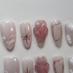 Handmålade 3D Nageldekorer (10-pack)