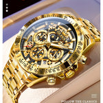 Klocka Adrian (lyxig herrklocka i rostfritt stål med kronograf)