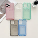 Korttikotelo – Läpinäkyvä matkapuhelimen suojakotelo korttipaikalla