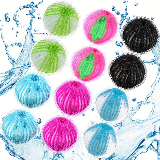 6/8/12-Pack Tvättbollar för Hårborttagning, Återanvändbara
