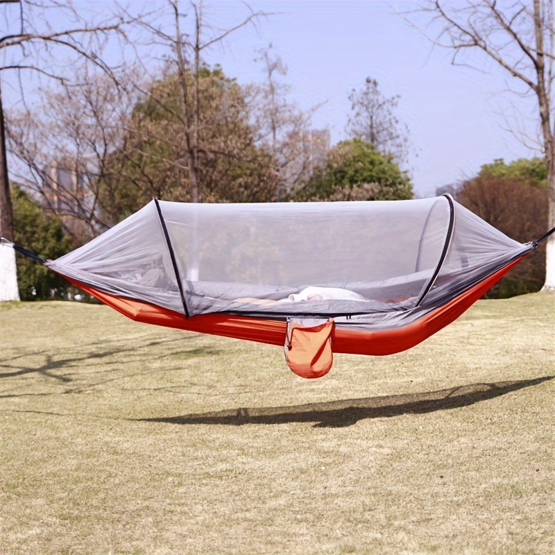 Ultralätt Ryggsäckshängmatta – Automatisk Setup & Myggnät