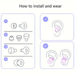 SilikonProppar™ – Återanvändbara Öronproppar i 4 Storlekar