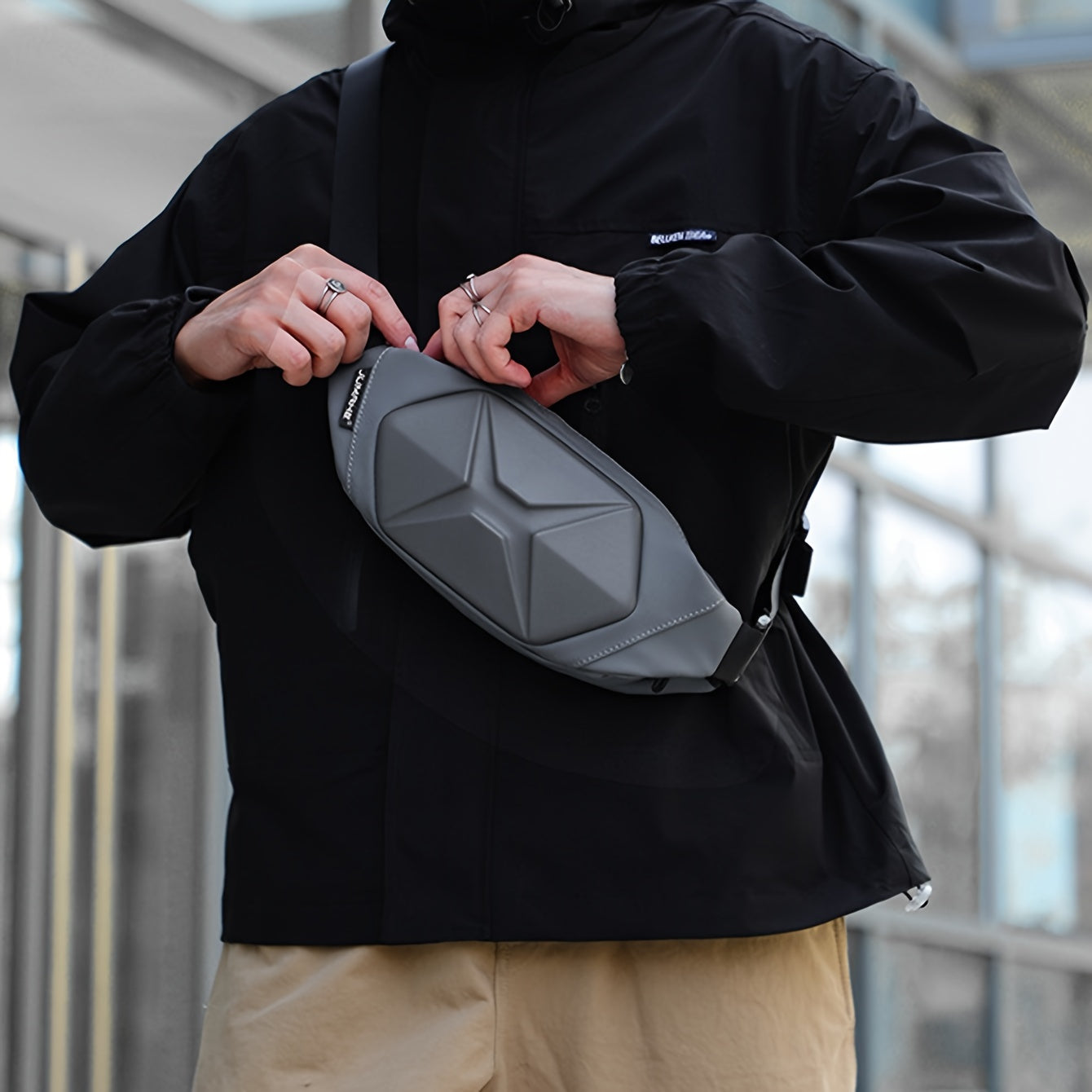 Herr Bröstväska – Sportig Crossbody Fanny Pack