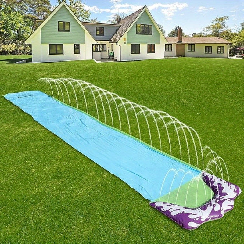 Kjempestor oppblåsbar vannsklie – blå