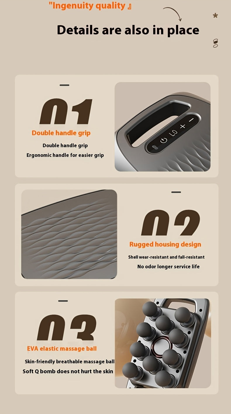 MassagePistolen™ – Kraftfull Massagepistol med 10 Munstycken