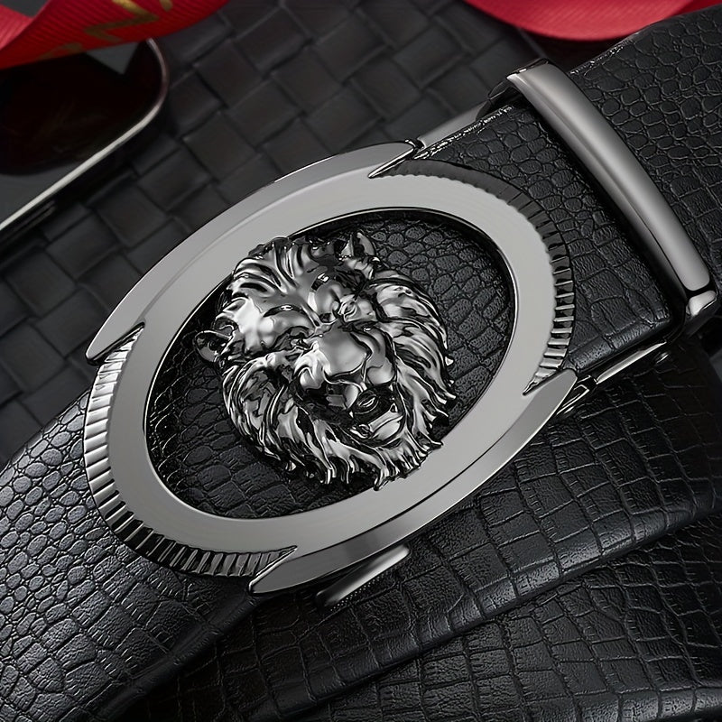 Lejonbältet – Automatisk Spänne för Män